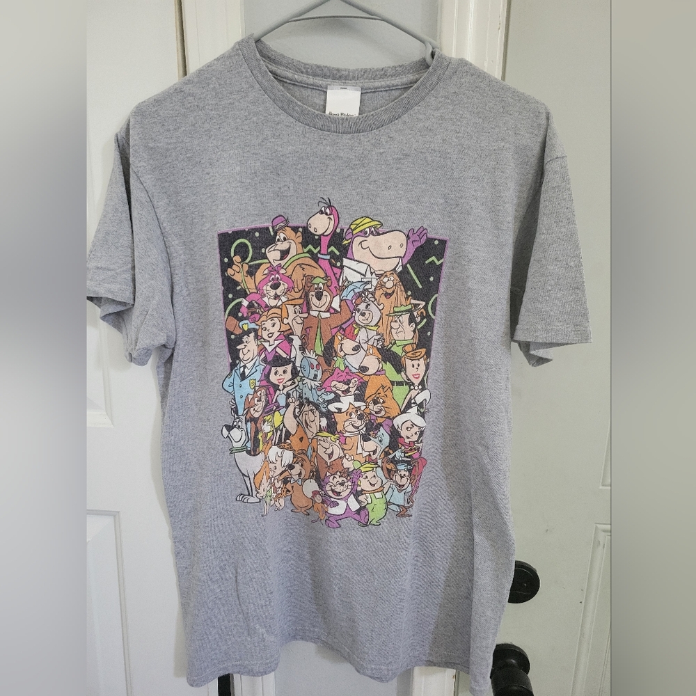 Iconic 80's & 90's Gray Cartoon Characters T-Shirt